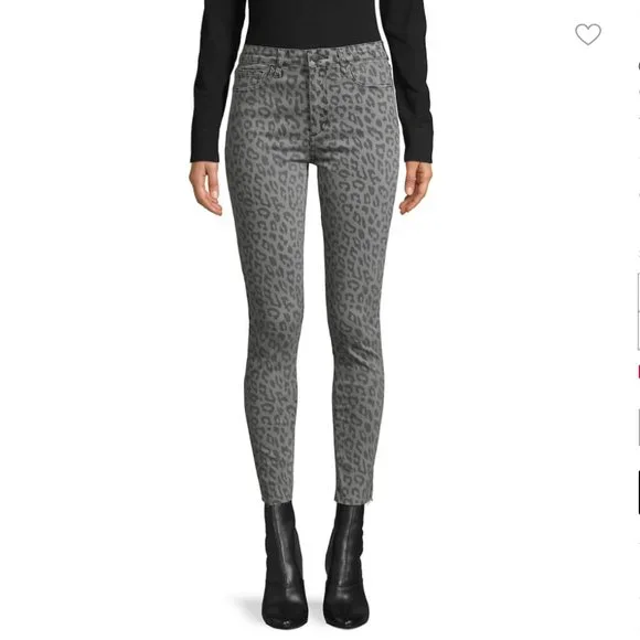 Joe's Leopard Print High Rise Skinny Jeans | 27 - Picture 1 of 12